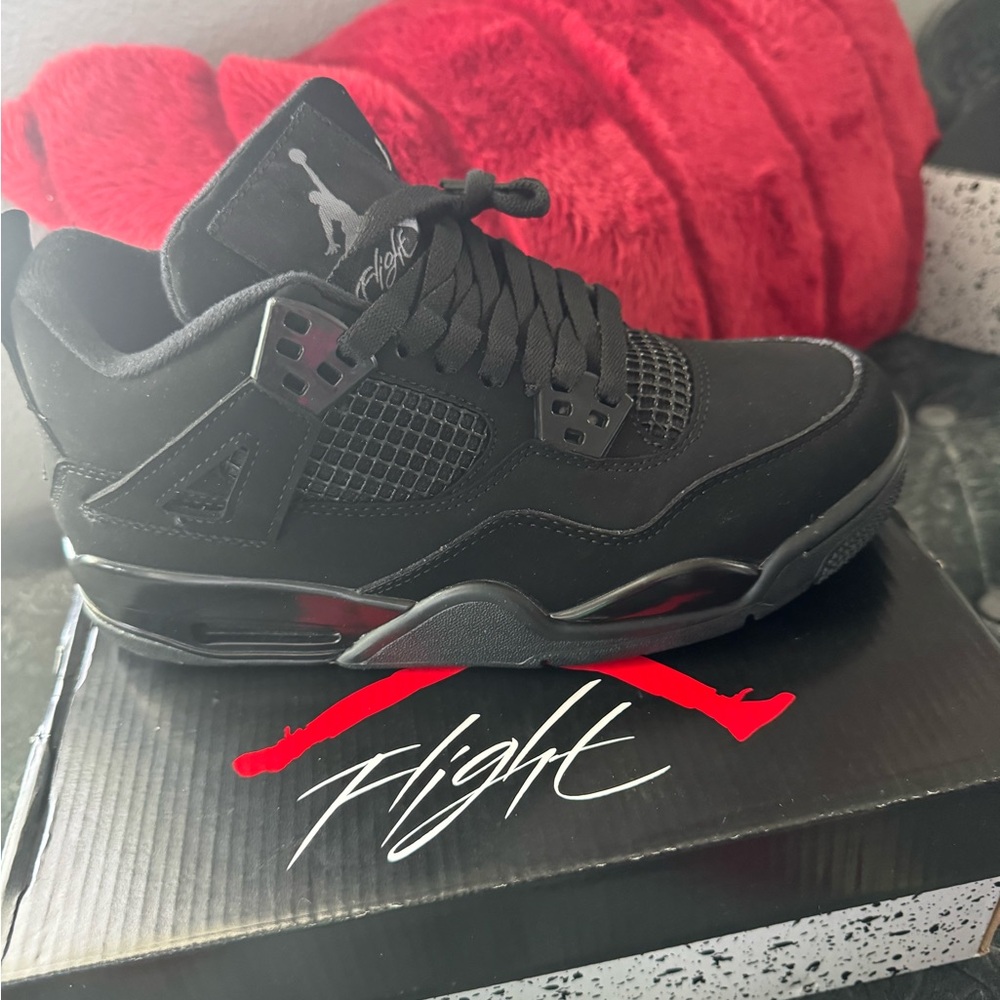 SOLD*** Black Cats Air Retro 4 Sneakers